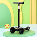 SHIVRUDRA Kids 3-Wheel Kick Scooter | Adjustable Height | Foldable BABY Scooter for 75Kg Kids Scooter (Black, Pack of 1)